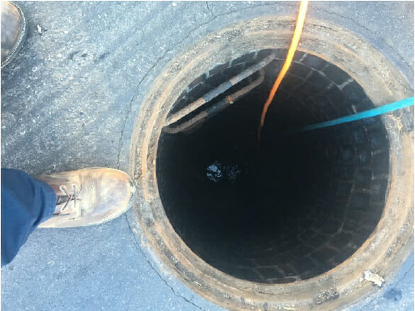 Sewer hole